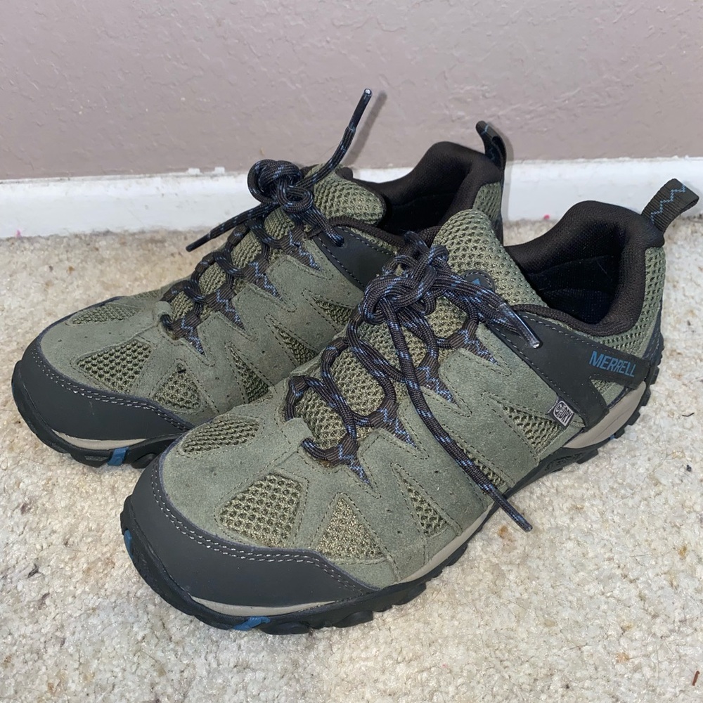 Merrell Women’s Olive Green Waterproof Ventilator Hiking Shoes